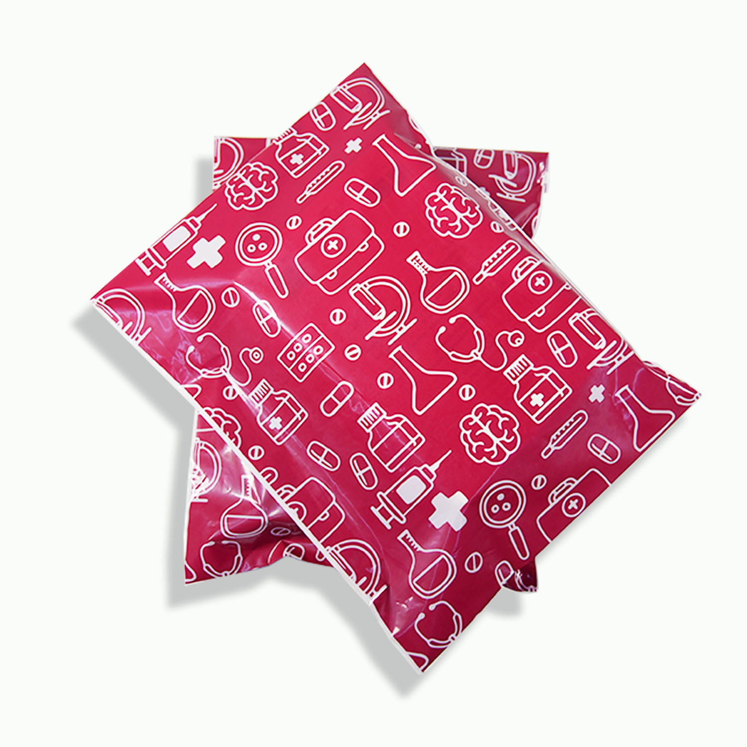 可（kě）回收PE紅色快遞袋定（dìng）製(圖4)