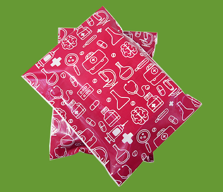 可回收PE紅色快遞袋定製