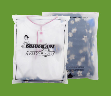 服（fú）裝包裝（zhuāng）生物降解（jiě）拉鏈袋